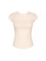 Dámské tričko GO Ribbed T-Shirt - WHITE - ecru 6308 - SLOGGI