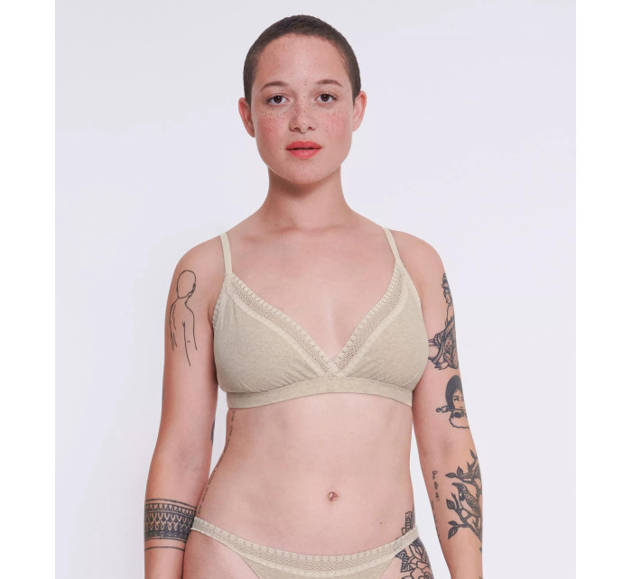 sloggi GO Ribbed R Bralette - GRAY - SLOGGI GRAY - SLOGGI