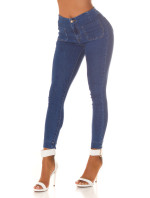 Sexy skinny džíny s vysokým pasem a detaily kapes