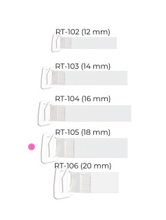 Silikonová ramínka s kovovými háčky Julimex RT 105, 18 mm