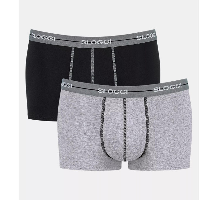 Pánské boxerky Start Hipster C2P box - GRAY - šedé M013 - SLOGGI