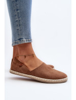 Dámské semišové espadrilky Brown Vulcano