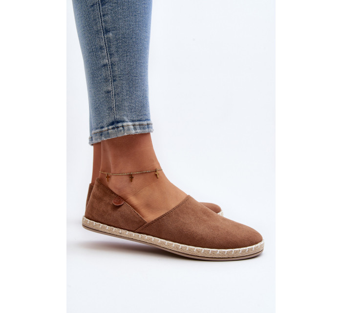 Dámské semišové espadrilky Brown Vulcano