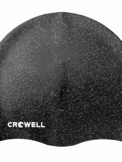 Crowell Recycling Pearl silikonová plavecká čepice černá col.1