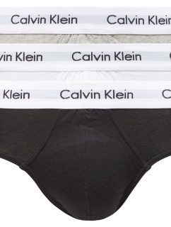 Pánské slipy 3 Pack  0000U2661G 998 černá/bílá/šedá - Calvin Klein