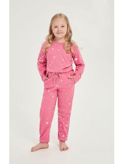 Zateplené dívčí pyžamo Erika růžové s model 18836639 - Taro
