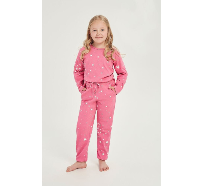 Zateplené dívčí pyžamo Erika růžové s model 18836639 - Taro