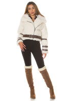 Sexy faux Winter Jacket with details model 20559156 - Style fashion