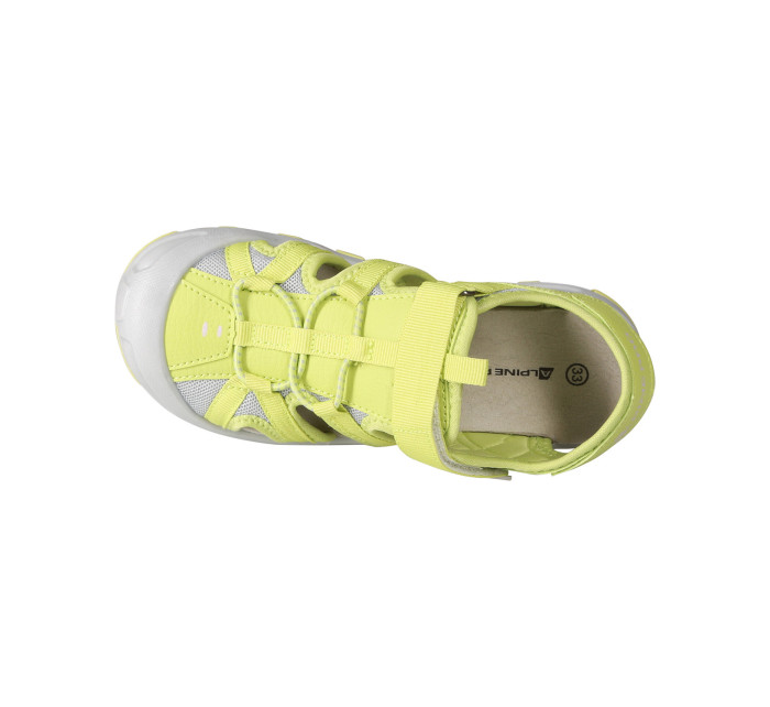 Dětské obuv letní ALPINE PRO MONERO neon safety yellow