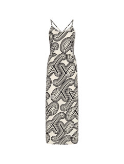 Dámské plážové šaty Beach MyWear Maxi Dress 01 pt - WHITE - černobílé M015 - TRIUMPH