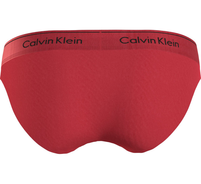 Dámské kalhotky BIKINI 000QF7451E XAT červené - Calvin Klein