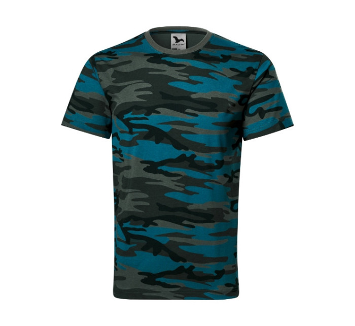 Camouflage tričko unisex camouflage petrol