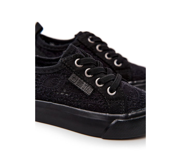 Openwork Sneakers Big Star JJ374133 Black