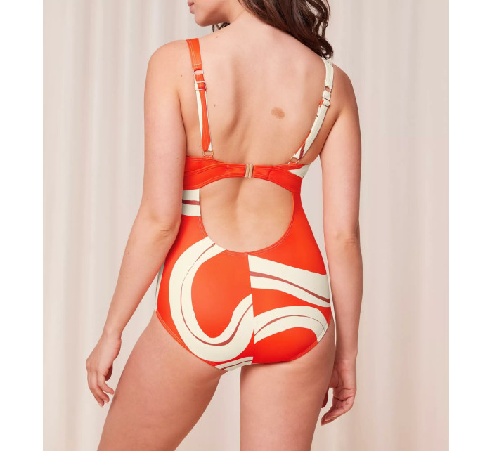 Dámské jednodílné plavky Summer Allure OW 02 - ORANGE - oranžové M017 - TRIUMPH