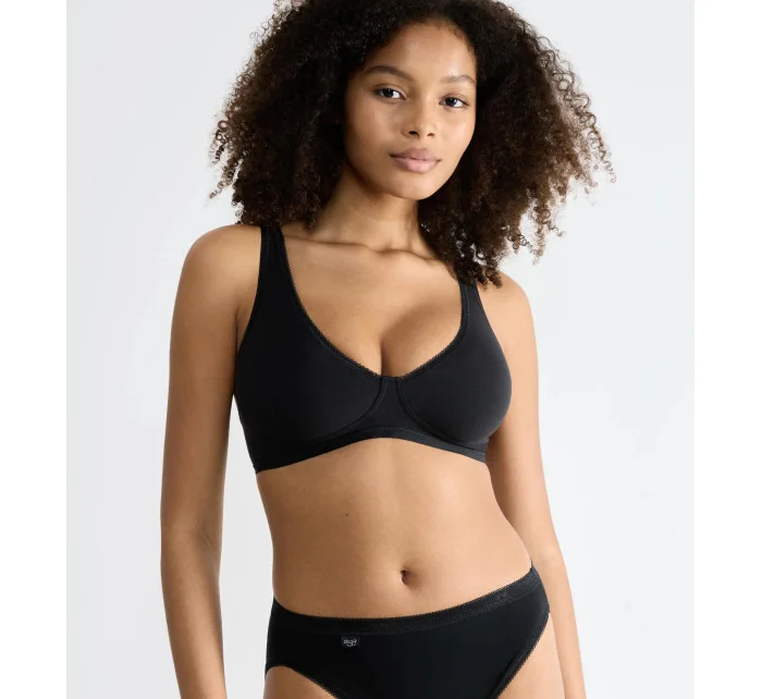 Dámská podprsenka Basic+ Soft Bra - BLACK - černá 0004 - SLOGGI
