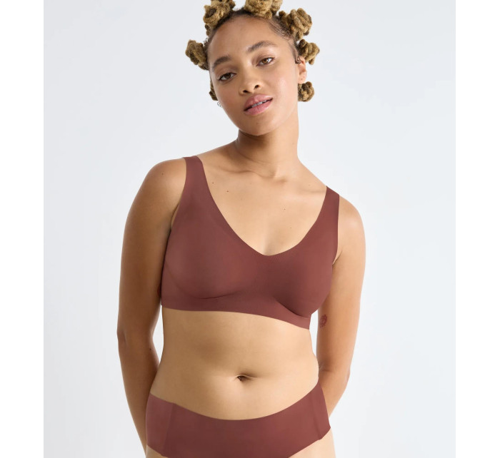 Dámská podprsenka ZERO Feel 2.0 Bralette - UNKNOWN - tm. hnědá 7505 - SLOGGI