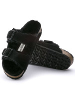 Dámské zateplené žabky s ovčí nou Arizona  Black kůže regular  dámské model 20693883 - Birkenstock