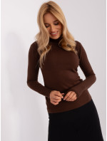 Sweter PM SW PM model 18900652 ciemny brązowy - FPrice