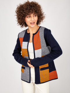 Sweet Knit Jacket 2243 Blue/Orange