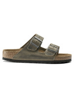 žabky Arizona Soft  Leather  Khaki model 20694226 - Birkenstock