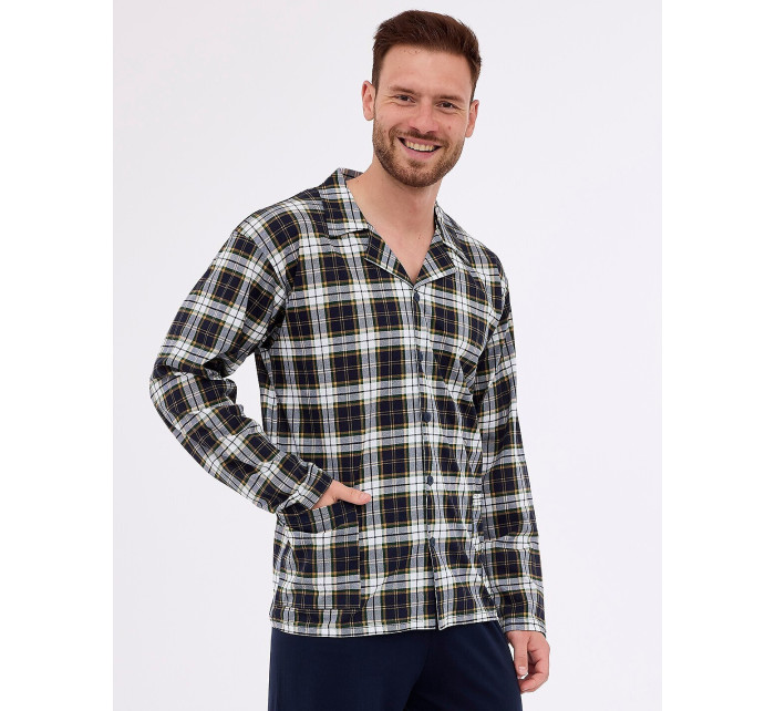 Pánské rozepínací pyžamo Cornette 114/73 dł/r 3XL-5XL