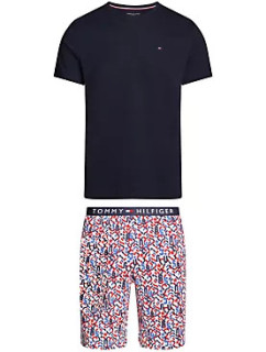 Pánské pyžamo CN SS SHORT JERSEY SET PRINT UM0UM023190VK - Tommy Hilfiger