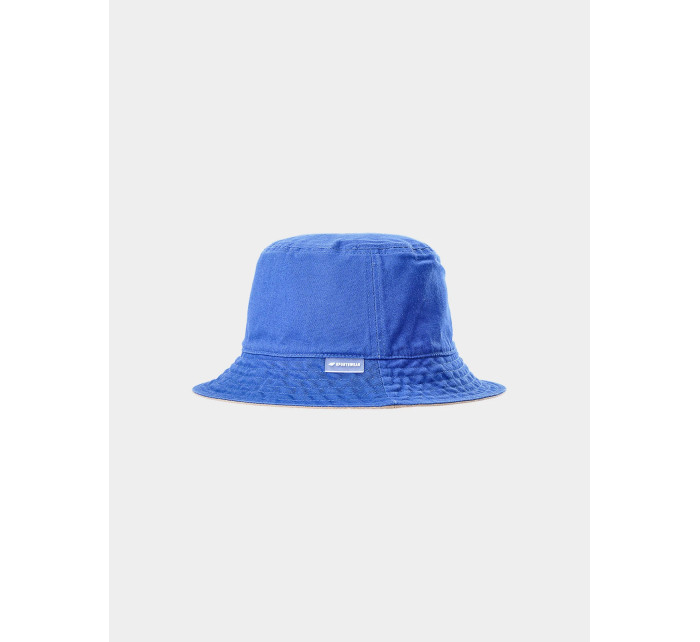 Pánský oboustranný bucket hat 4F - béžový/modrý