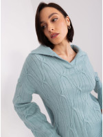 Sweter AT SW  mietowy model 19040952 - FPrice