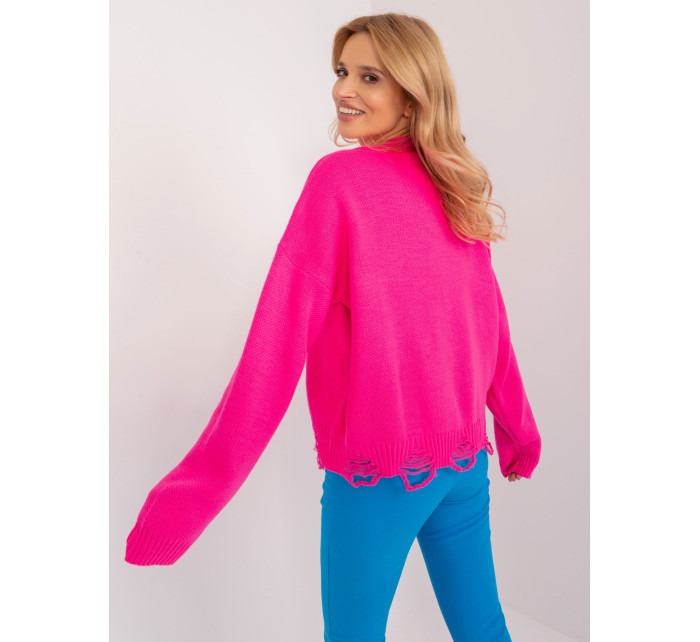 Sweter BA SW 0559.26 fluo różowy