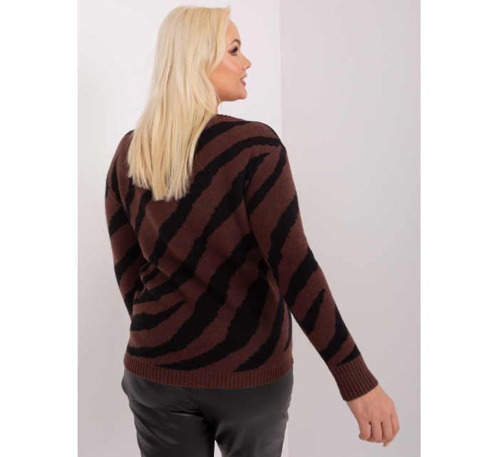 Sweter PM SW model 20193848 ciemny brązowy - FPrice