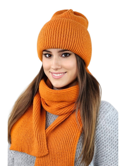 Hat&Scarf model 19142763 Orange - Kamea