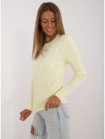 Sweter AT SW  jasny żółty model 20479897 - FPrice