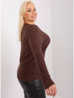 Sweter PM SW PM model 20134625 ciemny brązowy - FPrice