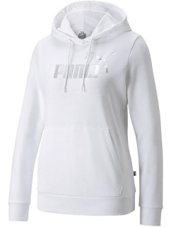 Dámská mikina Metallic Logo 849958 02 Bílá se stříbrnou - Puma