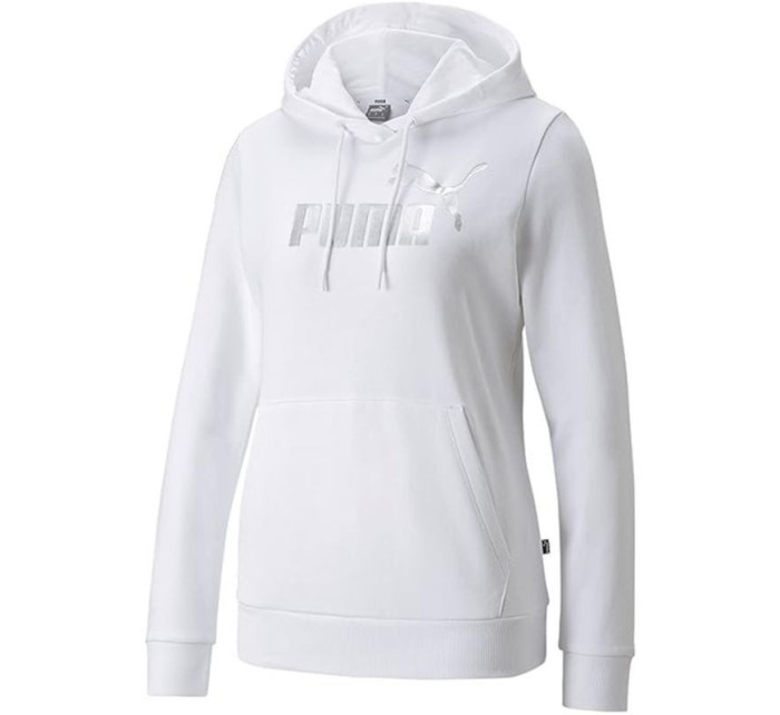 Dámská mikina Metallic Logo 849958 02 Bílá se stříbrnou - Puma