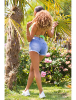 Sexy Highwaist Jeans Shorts with model 19632673 - Style fashion