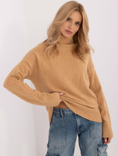 Sweter AT SW  camelowy model 20459081 - FPrice