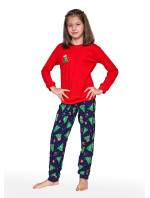 Dívčí pyžamo Cornette Young Girl 592/182 Christmas Tree dł/r 134-164