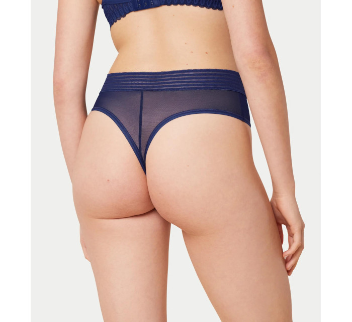 Dámské kalhotky Tempting Sheer Highwaist String - BLUE - tm. modré 6722 - TRIUMPH