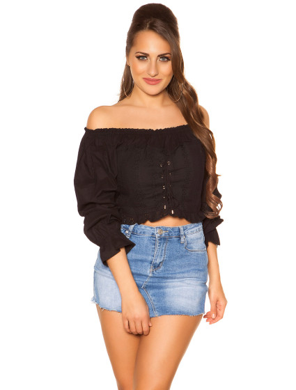 Trendy Off Shoulder Longsleeve with model 19589004 - Style fashion