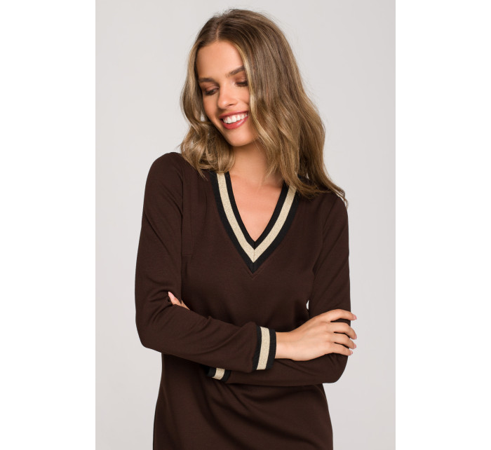 Stylove Šaty S328 Brown