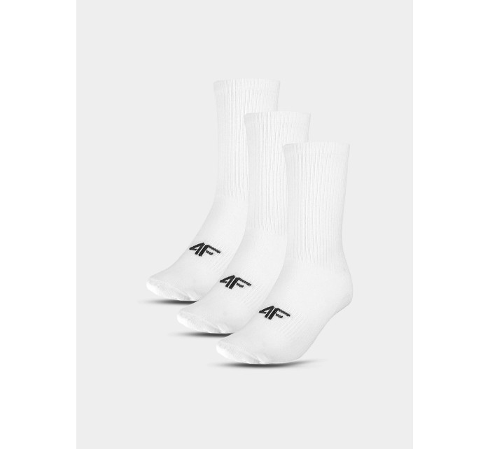 Dětské unisex ponožky 4F (3pack) - bílé