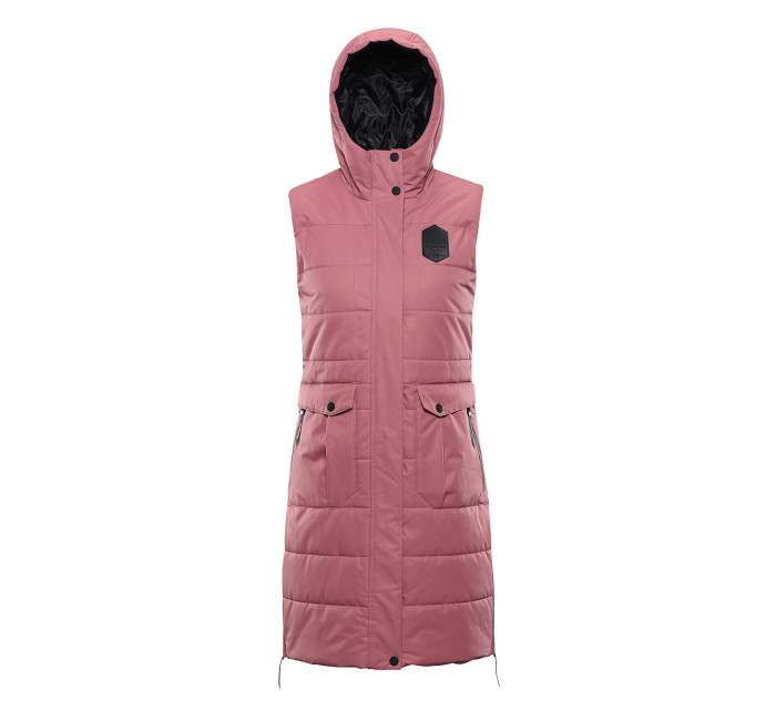 Dámská vesta s membránou ptx ALPINE PRO HARDA dusty rose