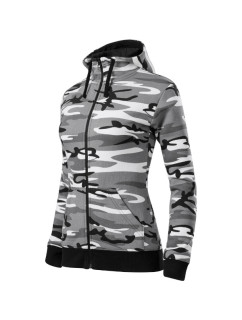 Camo Zipper mikina dámská camouflage gray