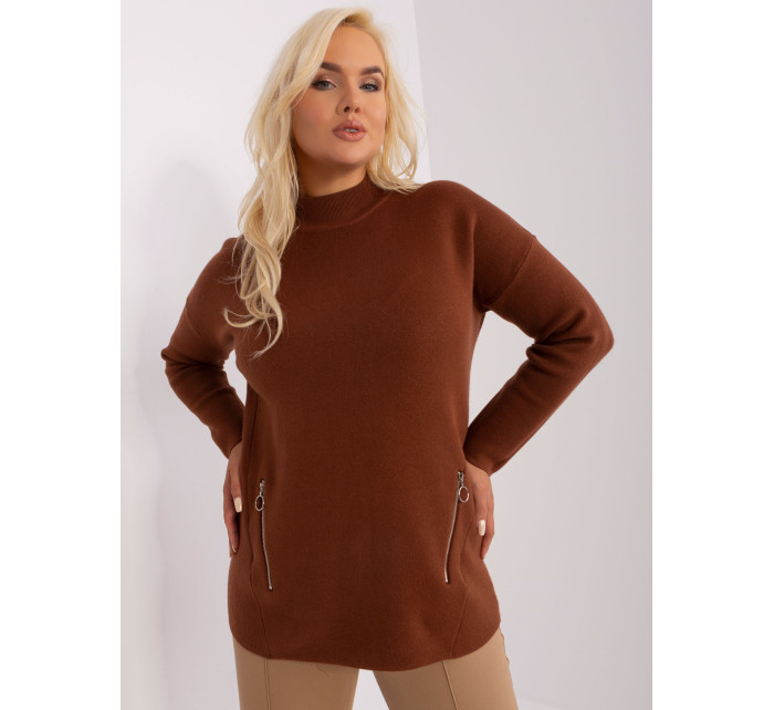 Sweter PM SW model 18949286 brązowy - FPrice