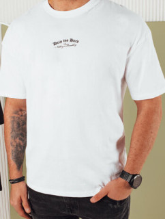 Pánské tričko s potiskem bílé Dstreet RX5434