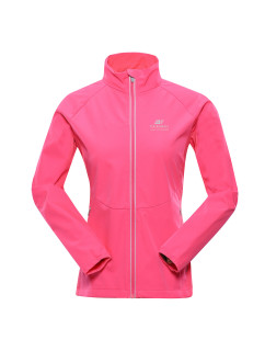 Dámská softshellová bunda s membránou ALPINE PRO MULTA neon knockout pink