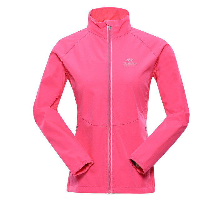 Dámská softshellová bunda s membránou ALPINE PRO MULTA neon knockout pink