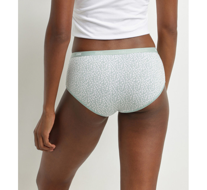 Dámské bavlněné kalhotky 3 ks DIM LES POCKETS COTTON BOXER 3x - DIM - bílá