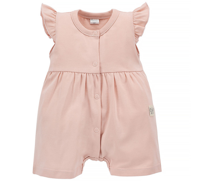 Pinokio Summer Mood Buttoned Romper Pink